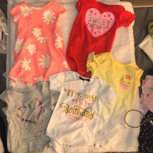 Baby girl shirt bundle
